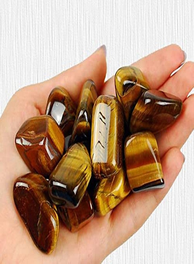 TOI SHOP Tiger Eye Agate Tumble/Pebbles Stone. for Reiki, Crystal, Vastu, Fang Shui Aura, Home Decor, Office Decor, Gifting, Good Luck, showpiece etc. (Tiger Eye, 400 gm) - Image 3